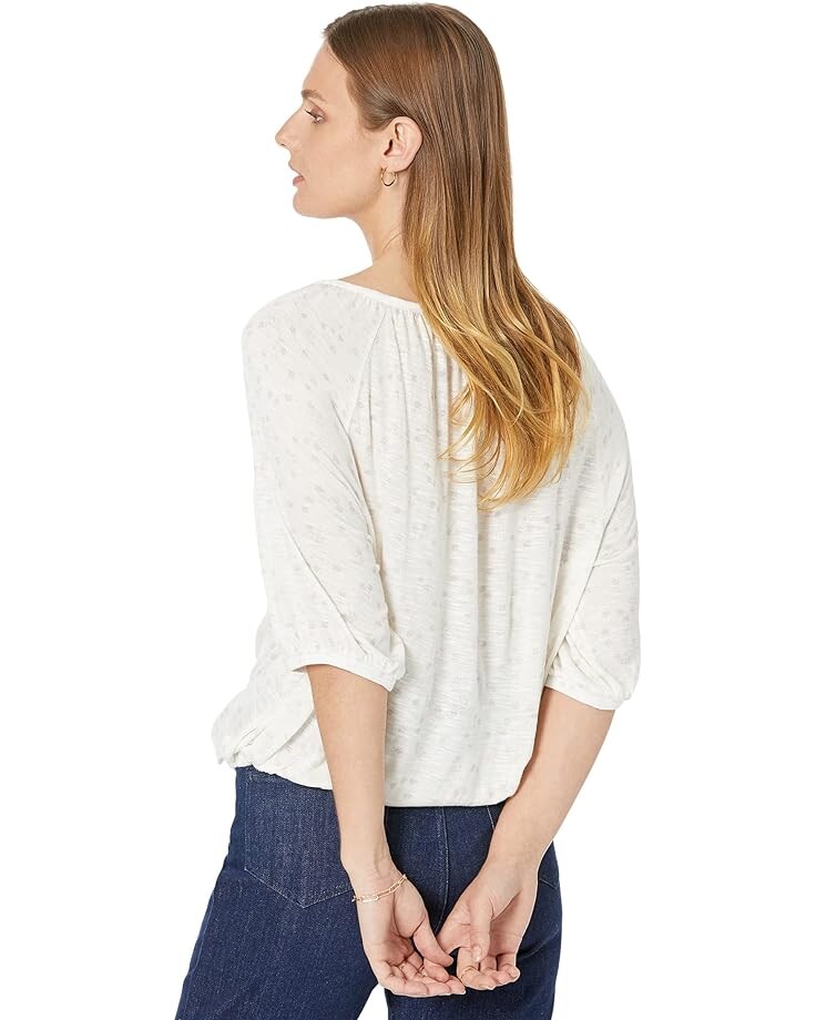 

Топ Lucky Brand Printed Peasant Top, цвет Cream Multi