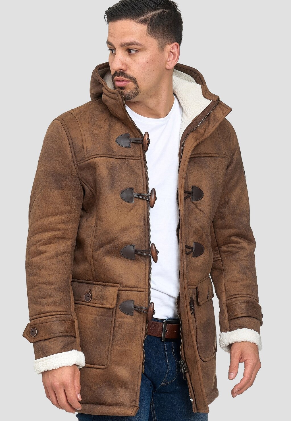 

Зимнее пальто INDICODE JEANS, цвет brown sugar