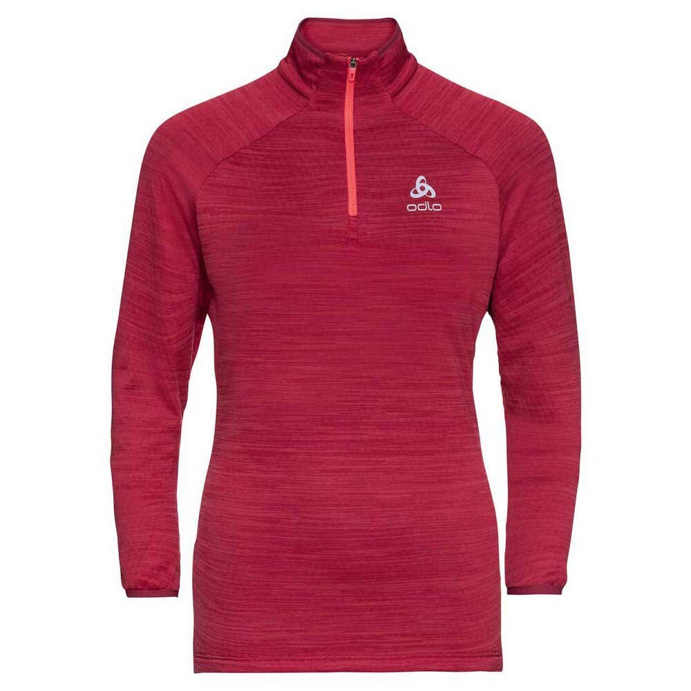 

Толстовка Odlo Run Easy Warm 1/2 Zip, красный