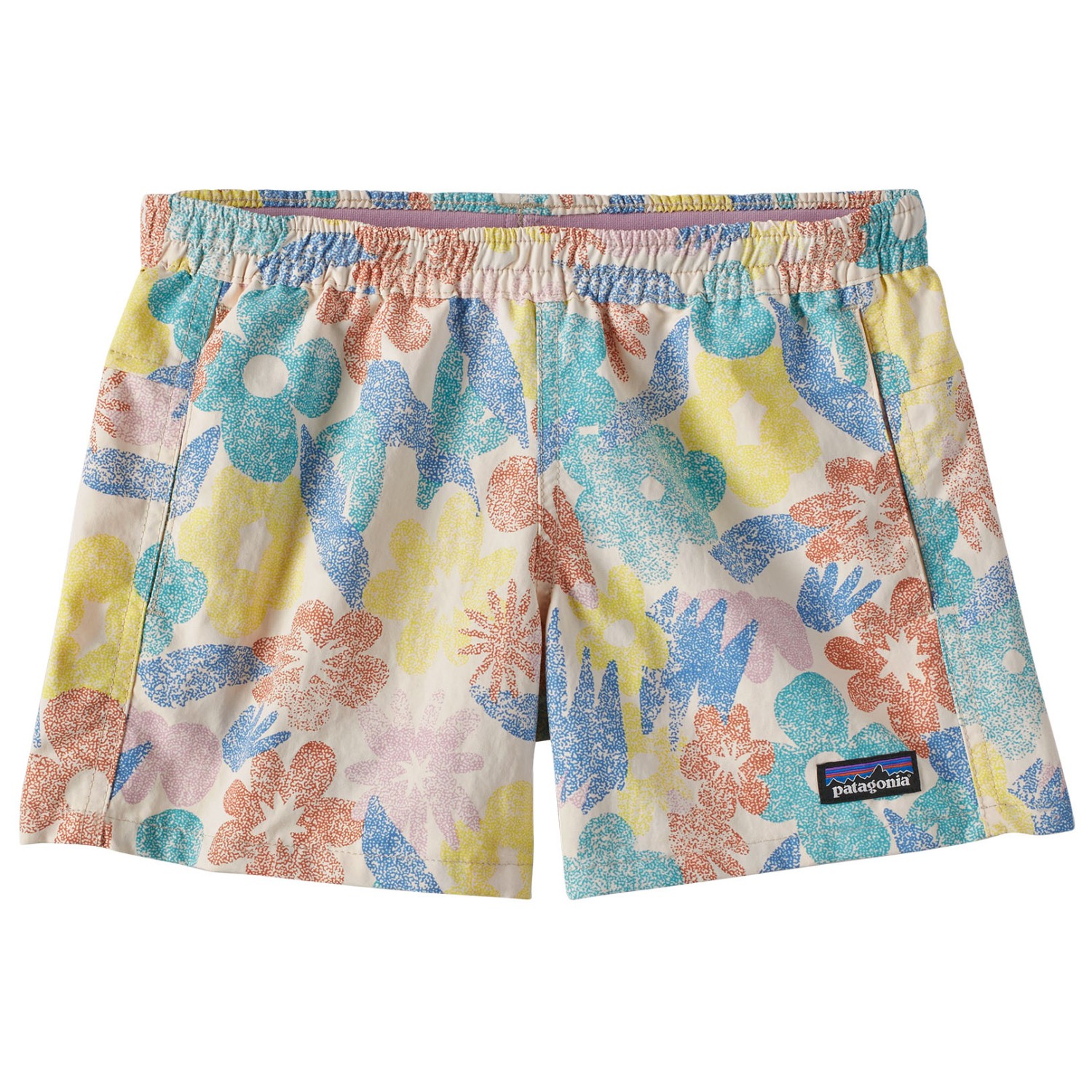 цена Шорты Patagonia Kid's Baggies 4'' Unlined, цвет Channeling Spring/Natural