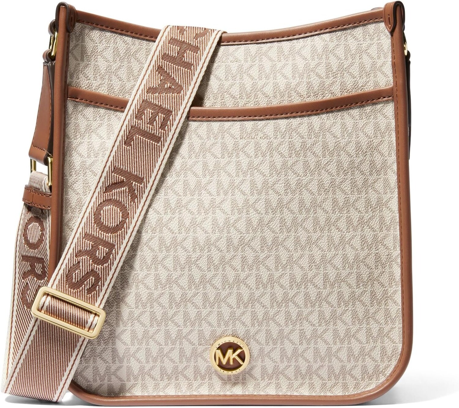 

Сумка Luisa Large North South Messenger MICHAEL Michael Kors, цвет Vanilla/Luggage