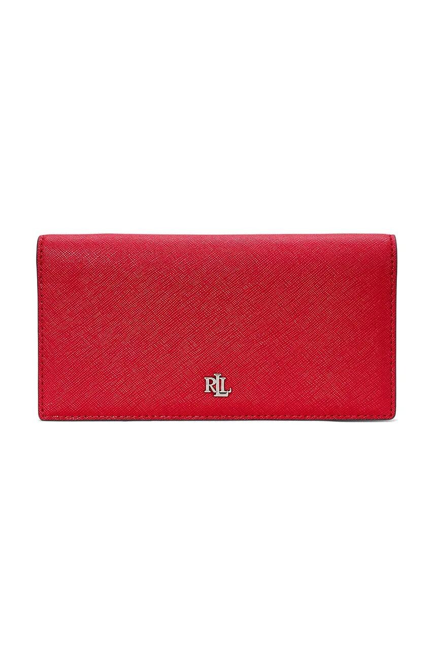 

Кожаный кошелек Lauren Ralph Lauren, красный