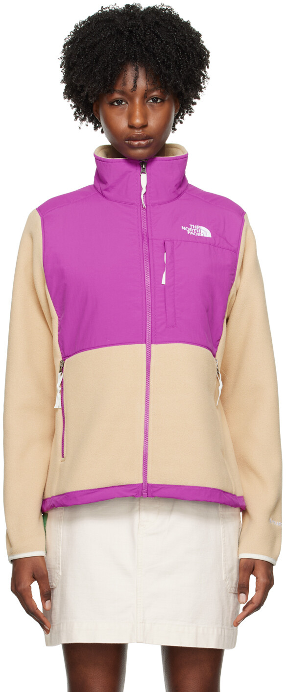 

Бежево-фиолетовая куртка Denali The North Face, Фиолетовый