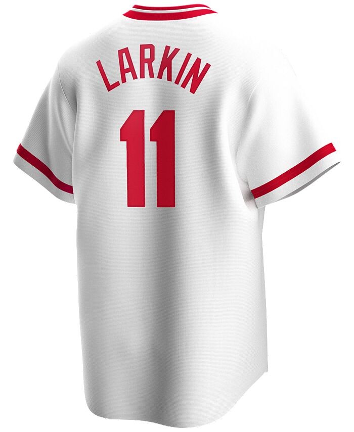 

Мужская копия джерси Barry Larkin Cincinnati Reds Coop Player Nike, белый