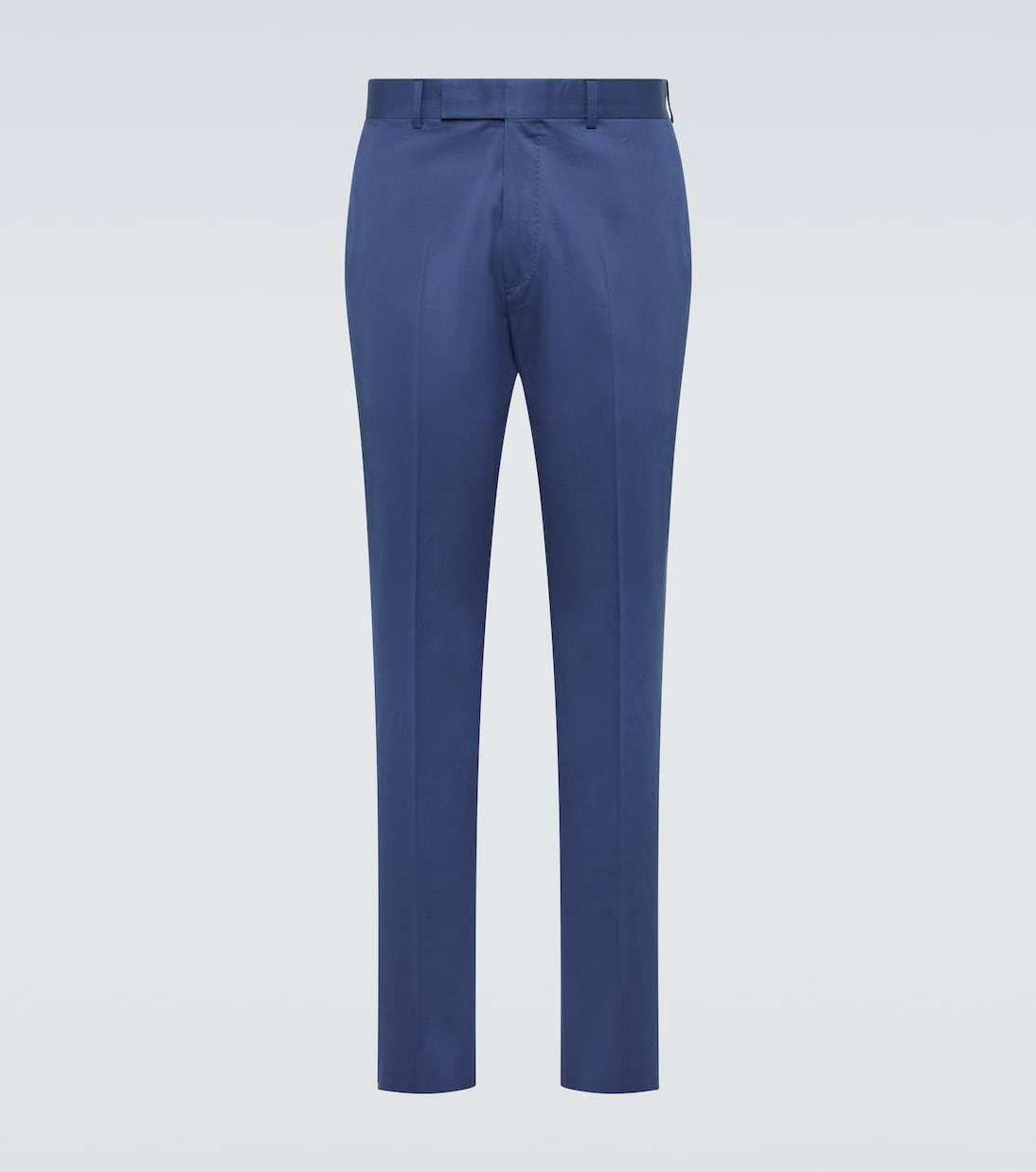 Костюмные брюки из смесового хлопка Zegna, синий
