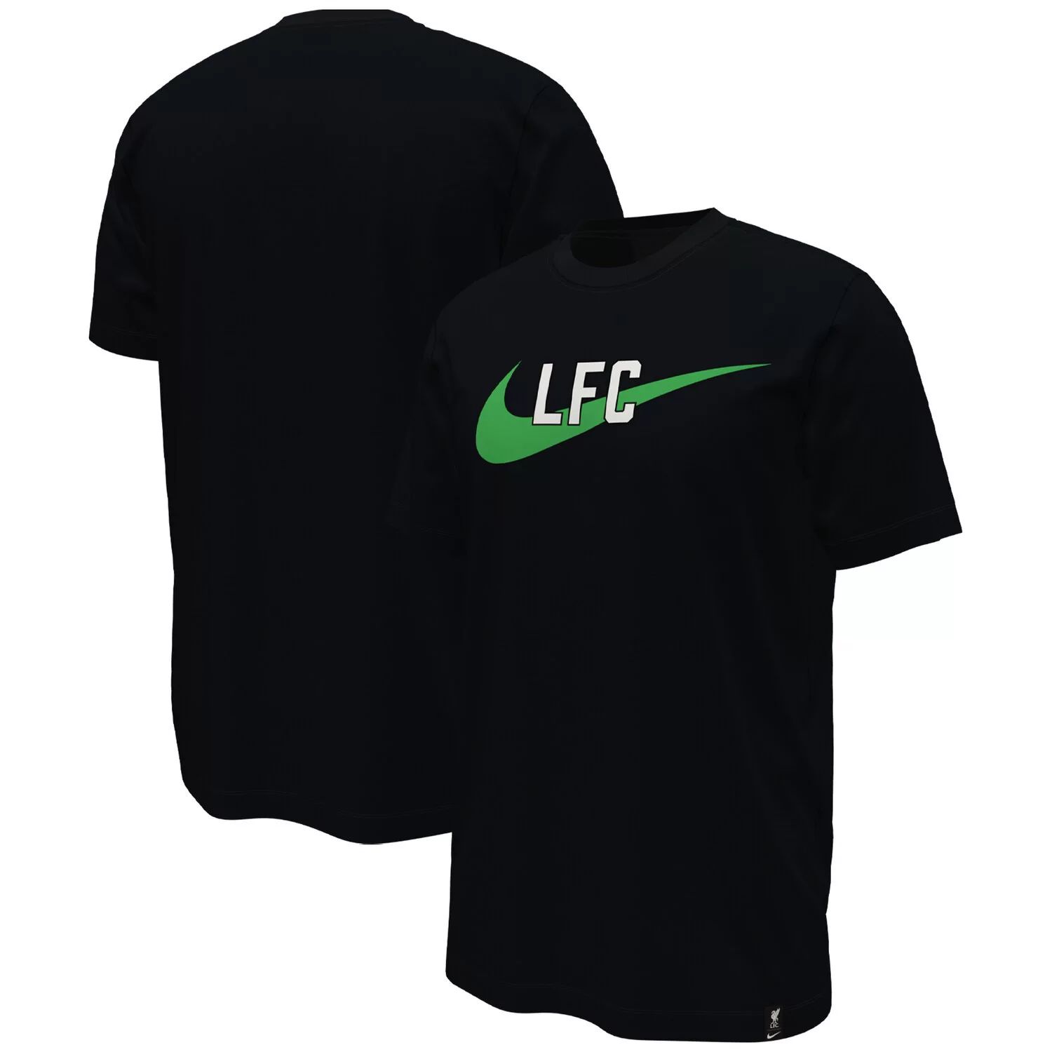 цена Мужская черная футболка с логотипом Liverpool Swoosh Nike