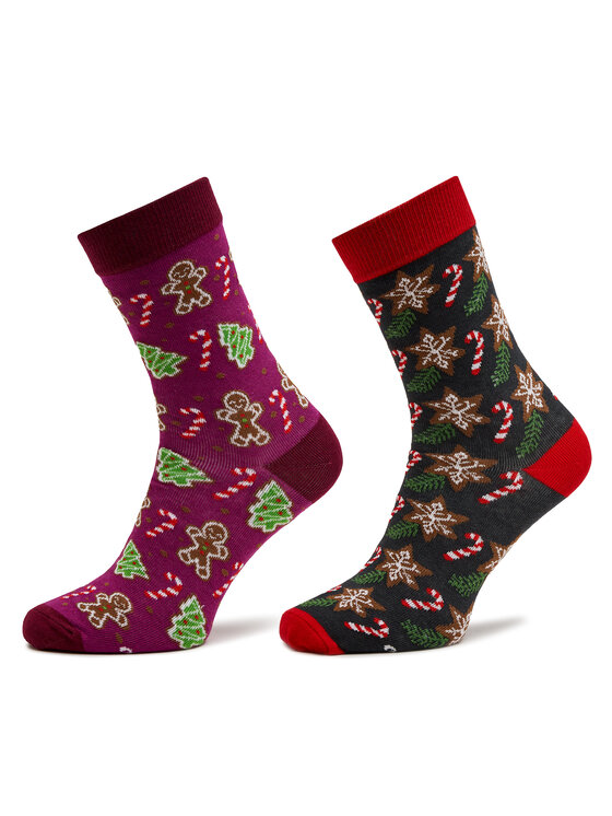 Комплект высоких мужских носков Rainbow Socks, зеленый