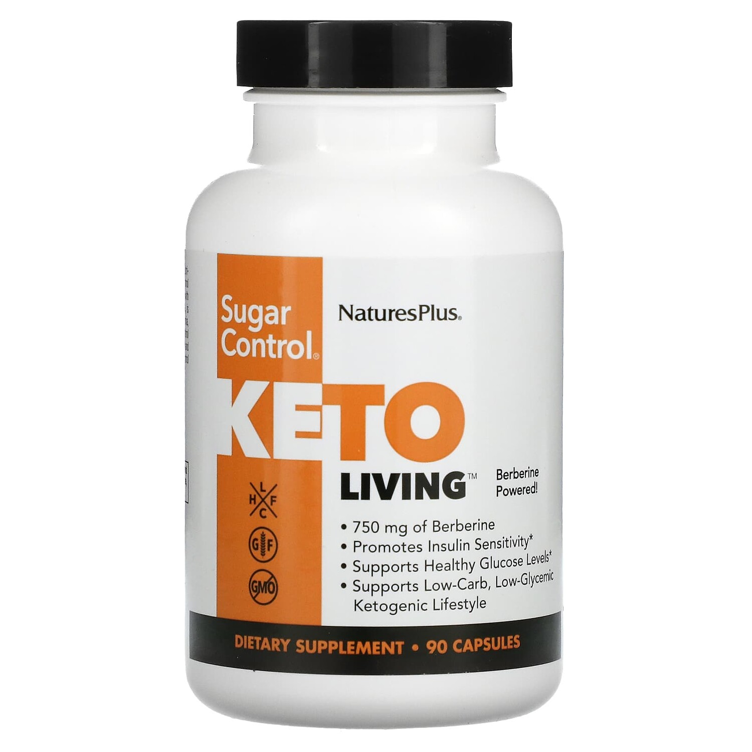 

KetoLiving, контроль над уровнем сахара, 90 капсул, NaturesPlus
