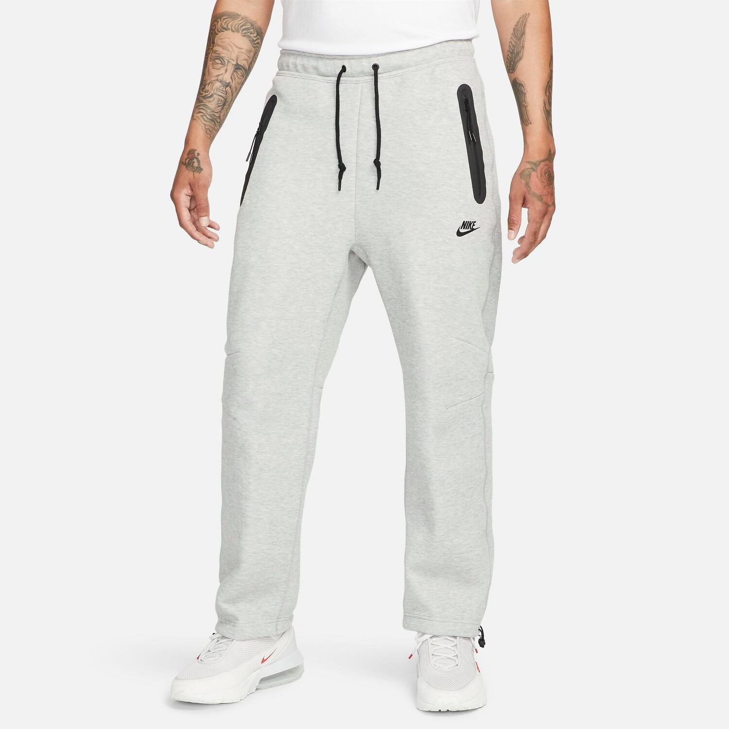 

Мужские спортивные штаны с открытой кромкой из технического флиса Nike Sportswear, серый