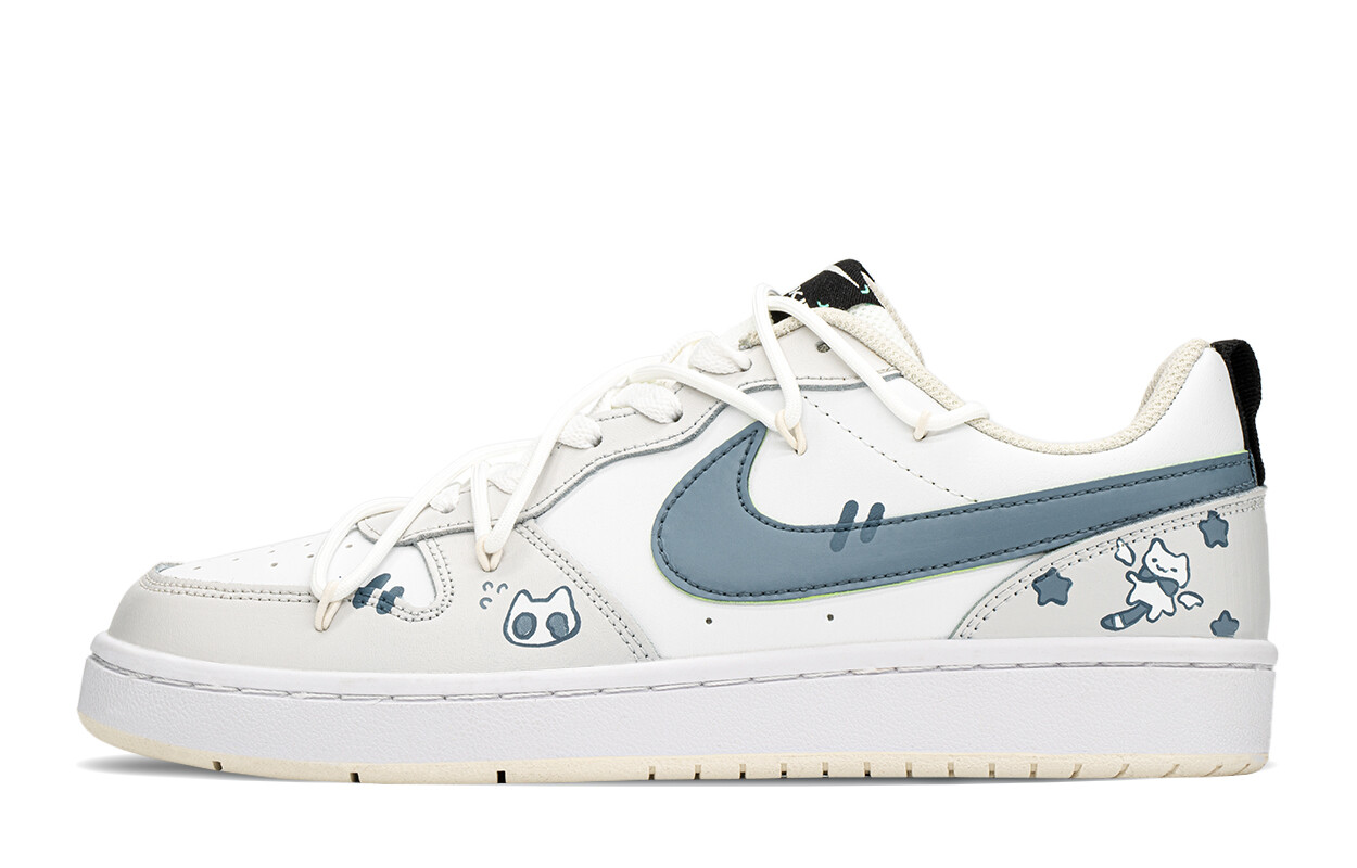 

Кроссовки для скейтборда Court Borough женские, низкие, серый/синий Nike
