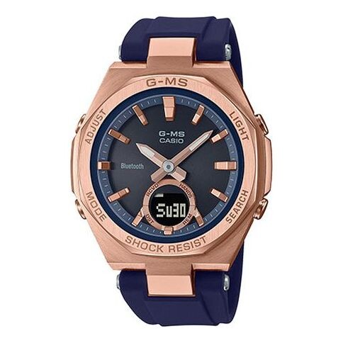 

Часы Casio G-MS Octagon Business Analog-Digital Watch 'Navy Rose Gold', синий