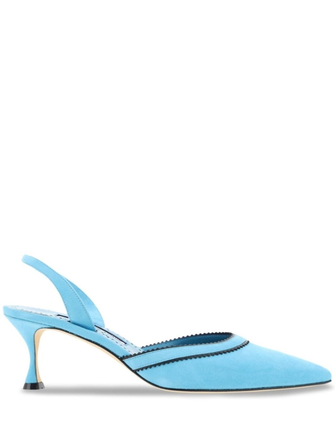 

Manolo Blahnik туфли Brontiasli из замши 50 мм, синий