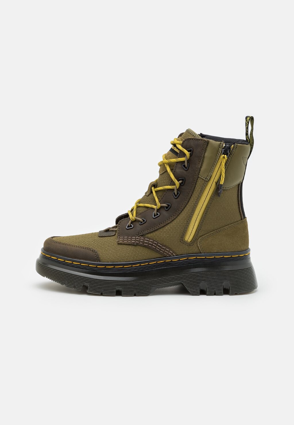 

Ботильоны на шнуровке TARIK ZIP UNISEX Dr. Martens, оливковый, Зеленый