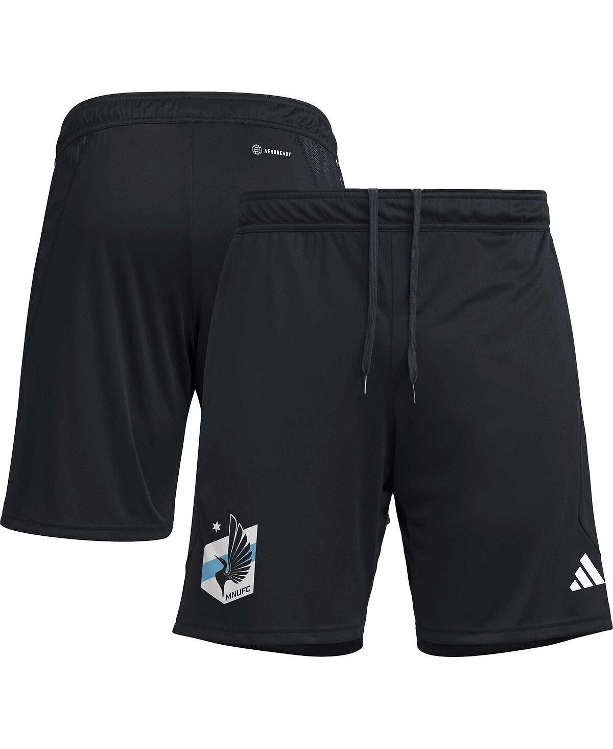 Мужские черные тренировочные шорты AEROREADY для тренировок Миннесота Юнайтед 2023 adidas мужские черные тренировочные шорты aeroready для тренировок atlanta united fc 2023 adidas