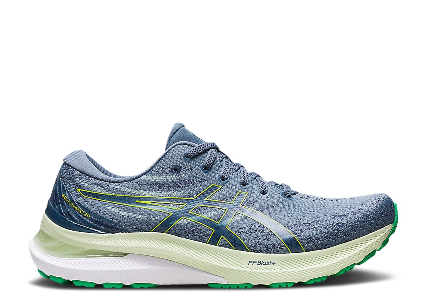 

Кроссовки ASICS Gel Kayano 29 'Steel Blue Lime Zest', синий