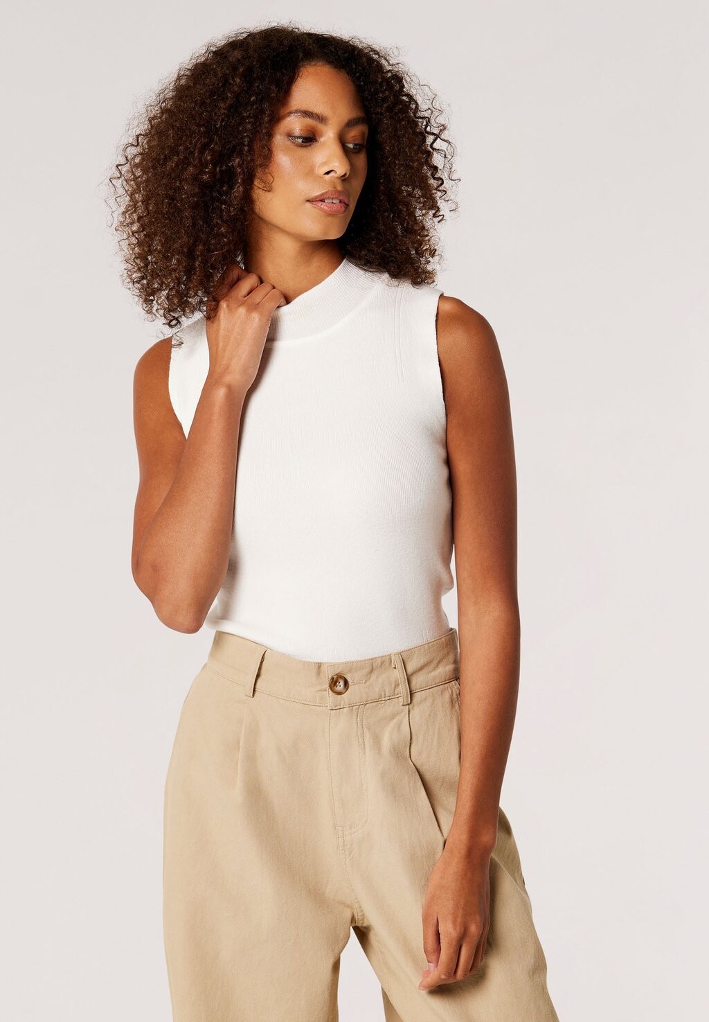 

Топ MOCK NECK Apricot, цвет cream