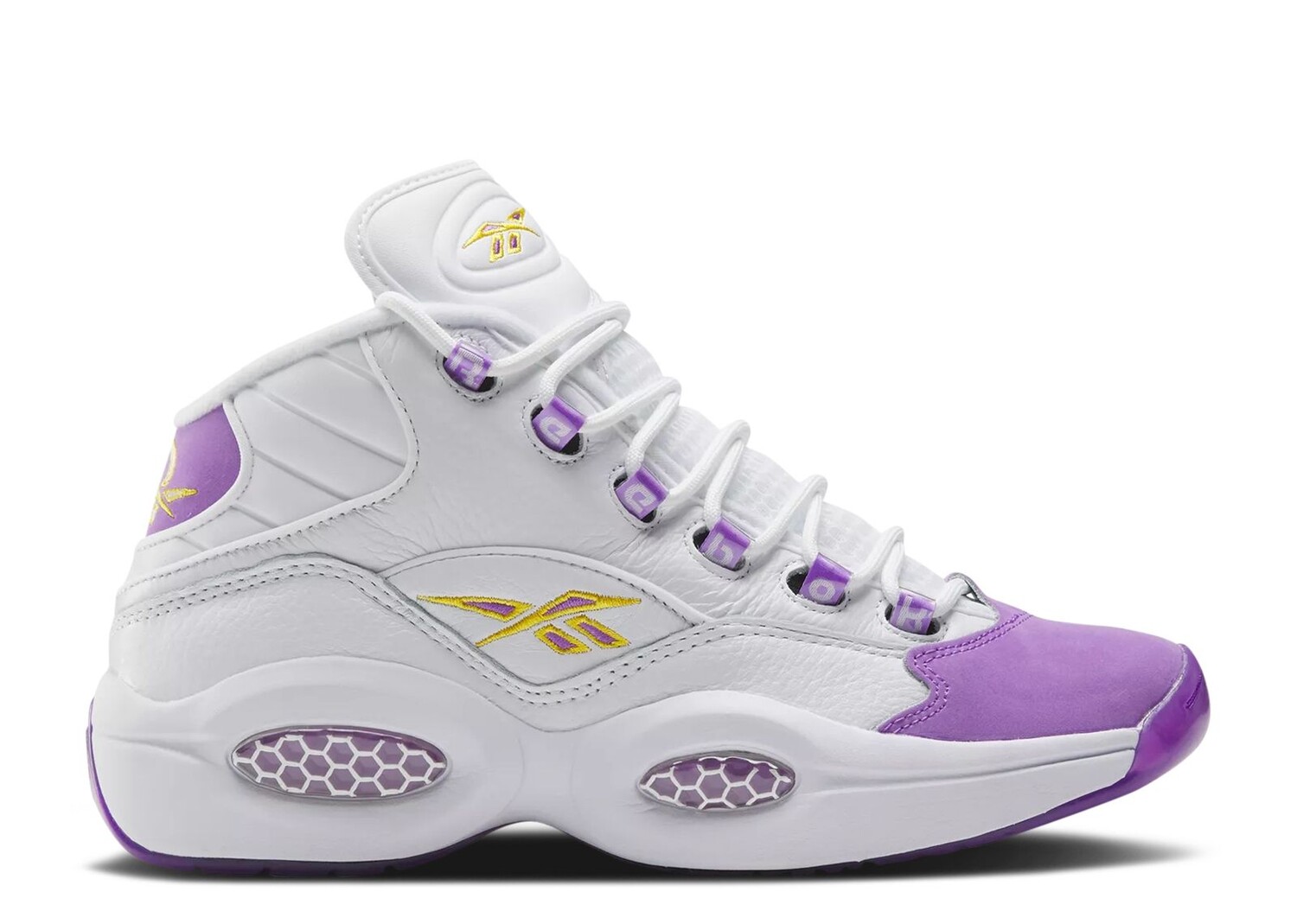 

Кроссовки Reebok Question Mid 'Grape Toe', белый, Белый;серый