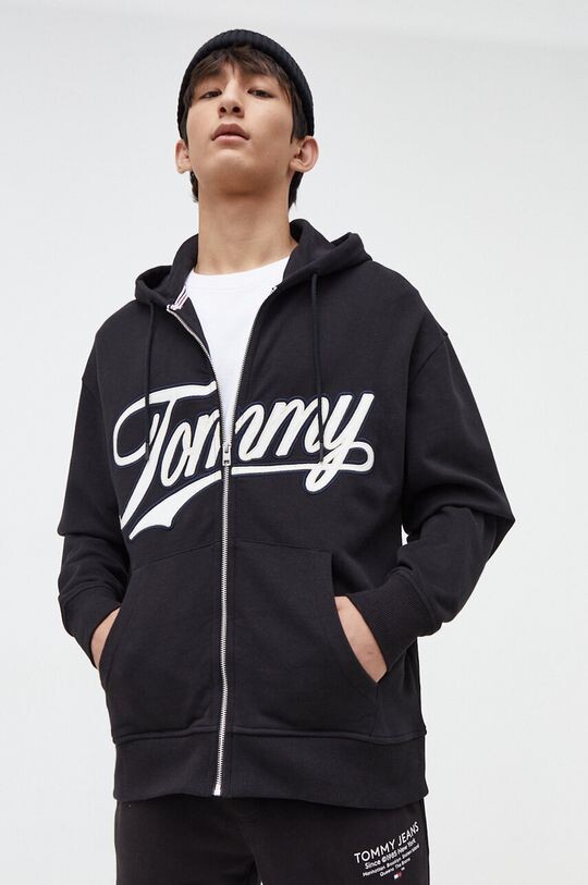 

Хлопковая толстовка Tommy Jeans, черный