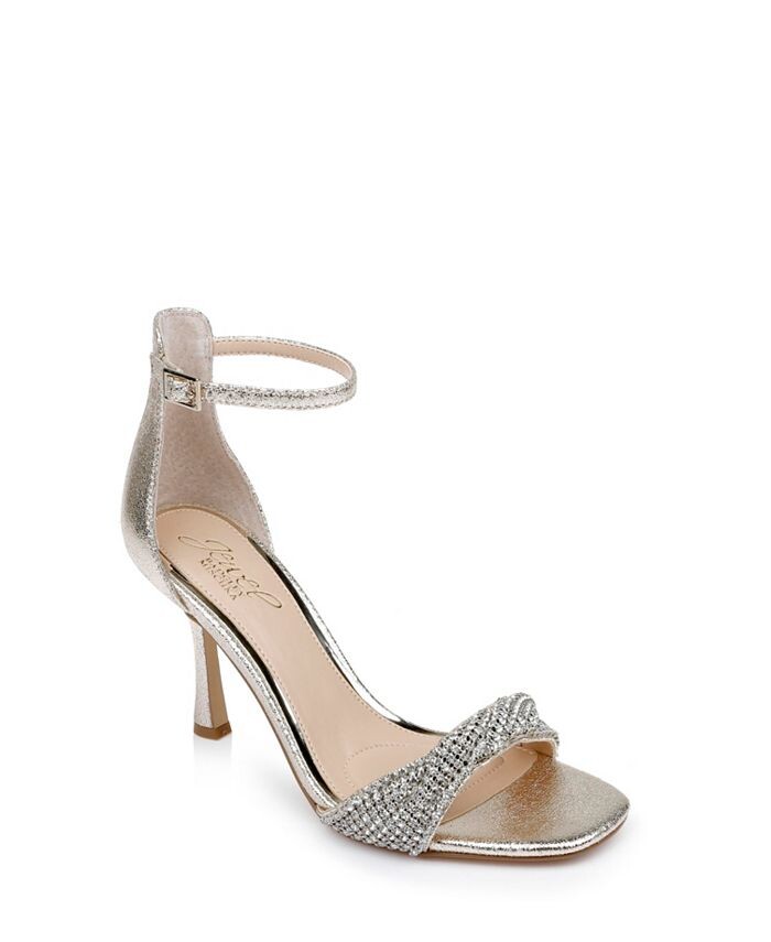 

Женские вечерние сандалии Yesica Jewel Badgley Mischka, золото
