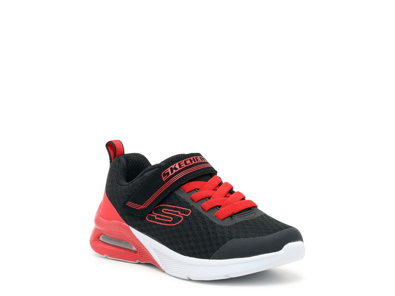 Кроссовки детские Skechers Microspec Max, черный / красный кроссовки детские skechers microspec ii tromson черный серый