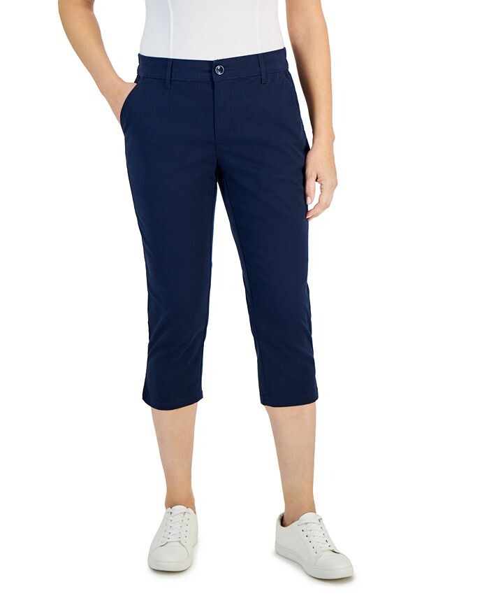 

Капри Petite Comfort Style & Co, синий