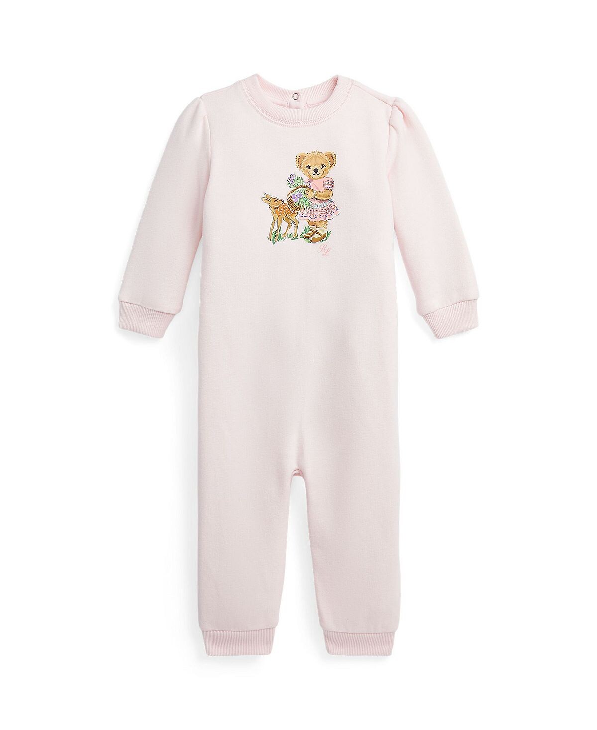 

Флисовый комбинезон-поло с медведем для маленьких девочек Polo Ralph Lauren