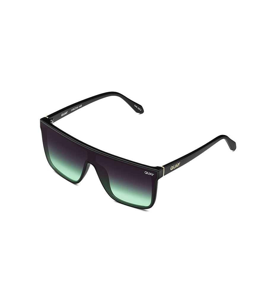 цена Квадратные поляризованные солнцезащитные очки унисекс Quay Australia Nightfall 49 мм, черный
