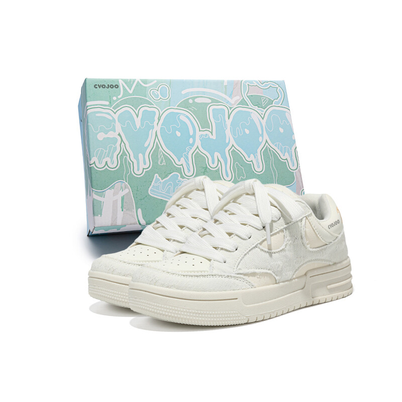 

Кроссовки CVOJOO Skateboarding Shoes Unisex Low-top White, цвет Off-white