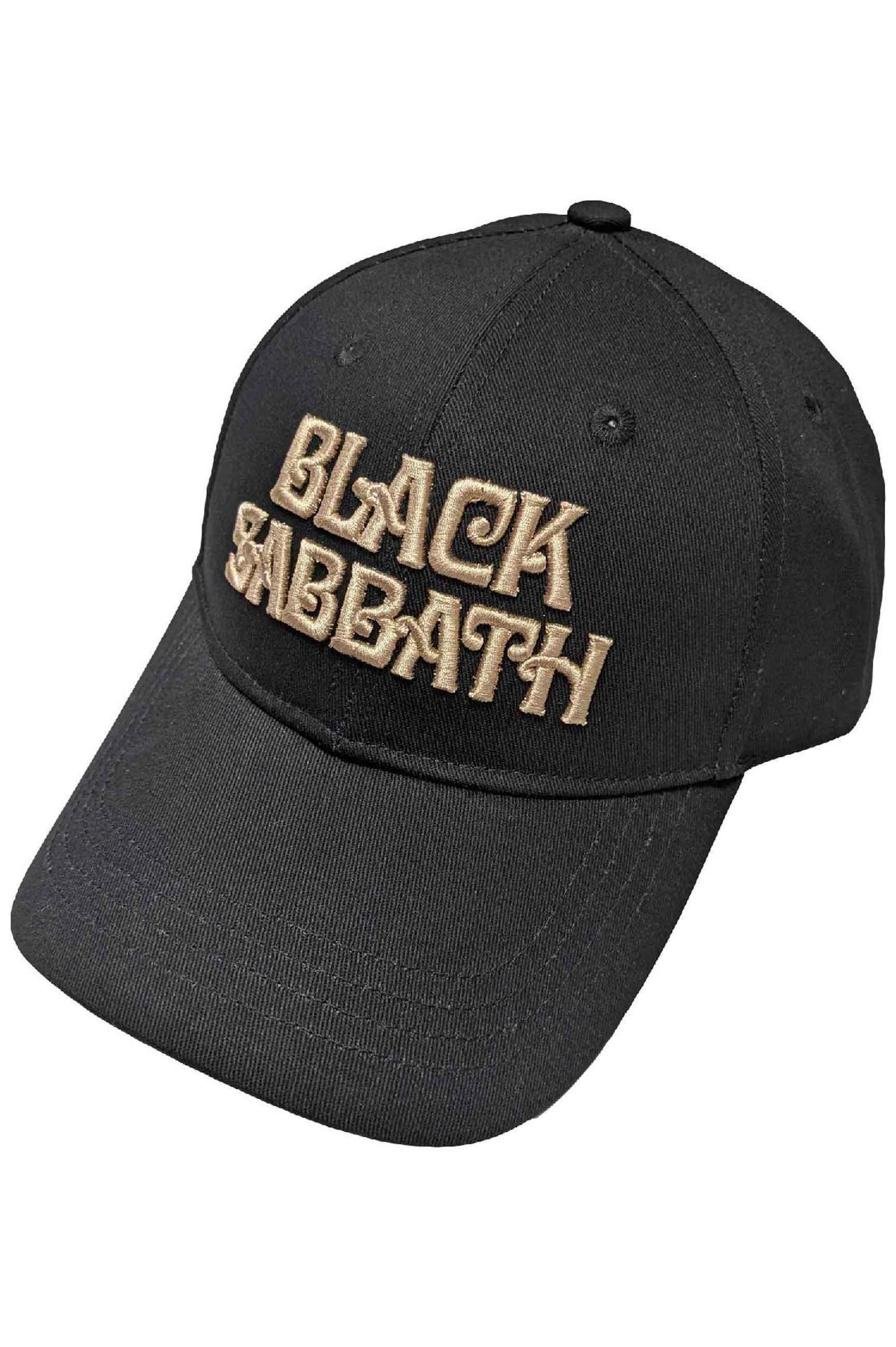 Бейсбольная кепка с текстовым ремешком и логотипом Black Sabbath, черный бейсболка black