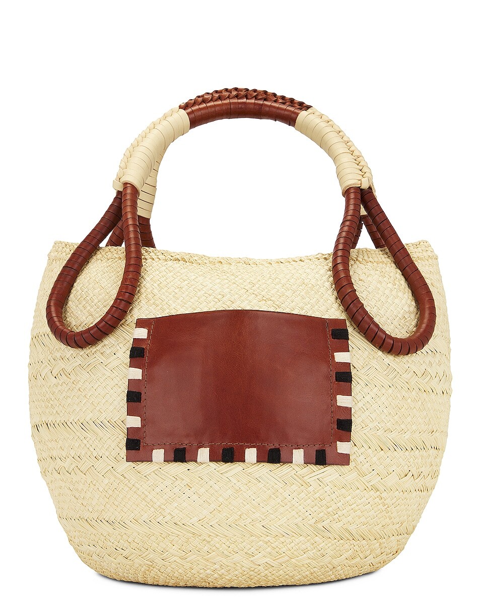 

Сумка Johanna Ortiz Singing The Namba Tote, цвет Ecru, Black, & Cinnamon