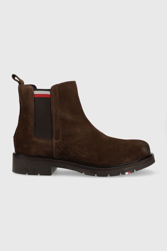 

Замшевые ботинки челси Tommy Hilfiger, коричневый