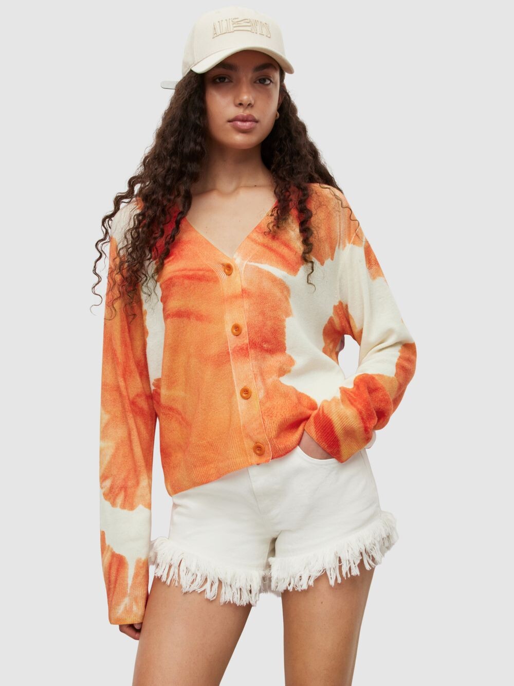 

Кардиган AllSaints Mariana Tie Dye, разноцветный