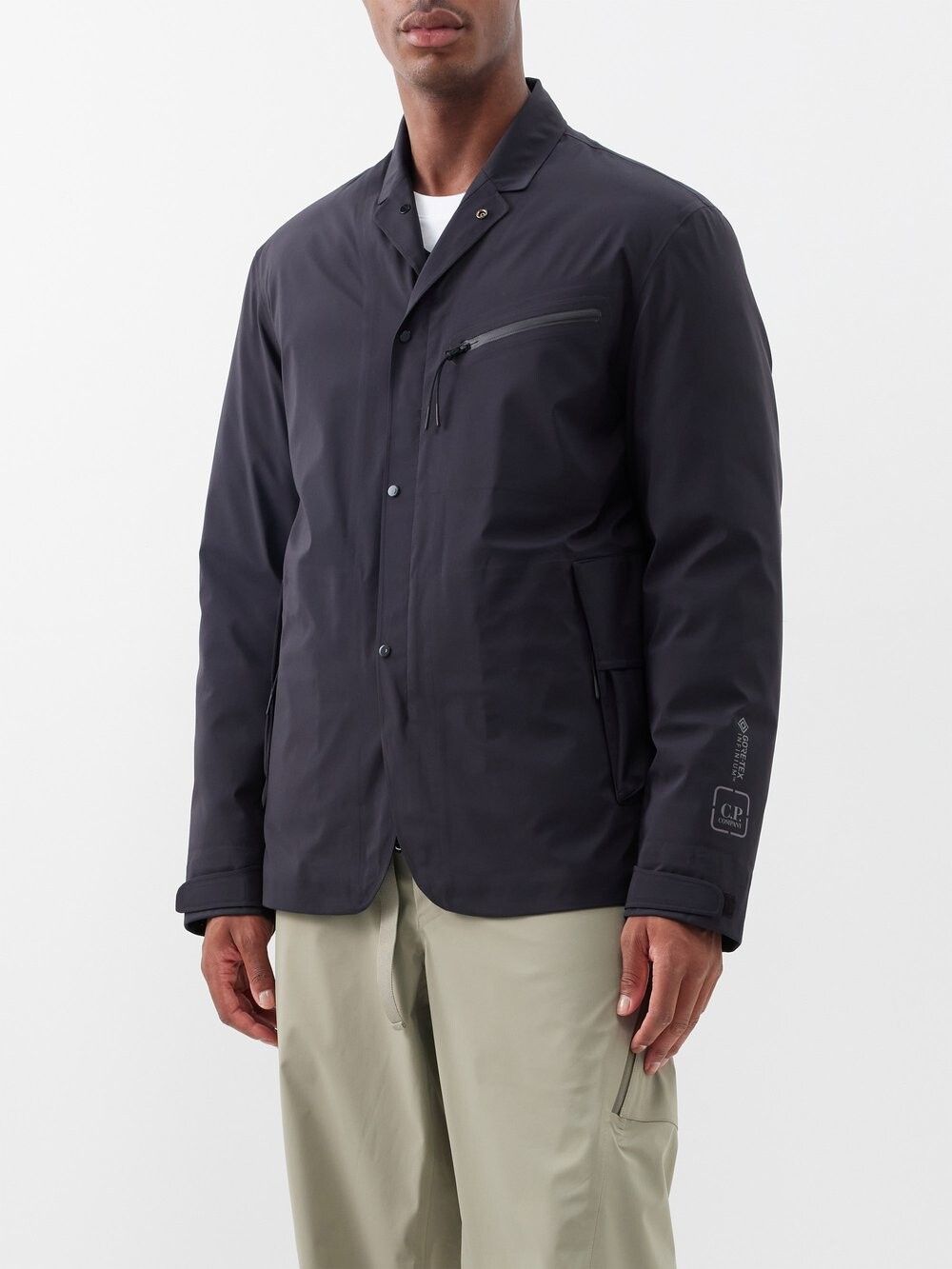 

Многослойная рубашка metropolis gore-tex C.P Company, черный
