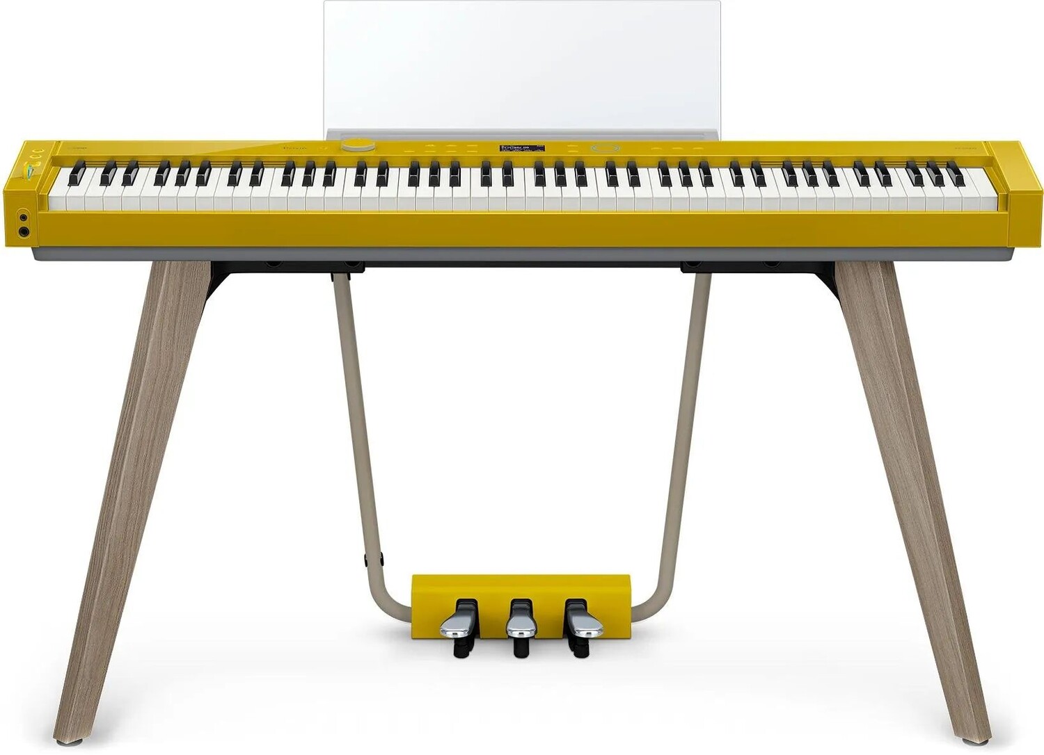 

Цифровое пианино Casio PX-S7000 — гармоничный горчичный цвет