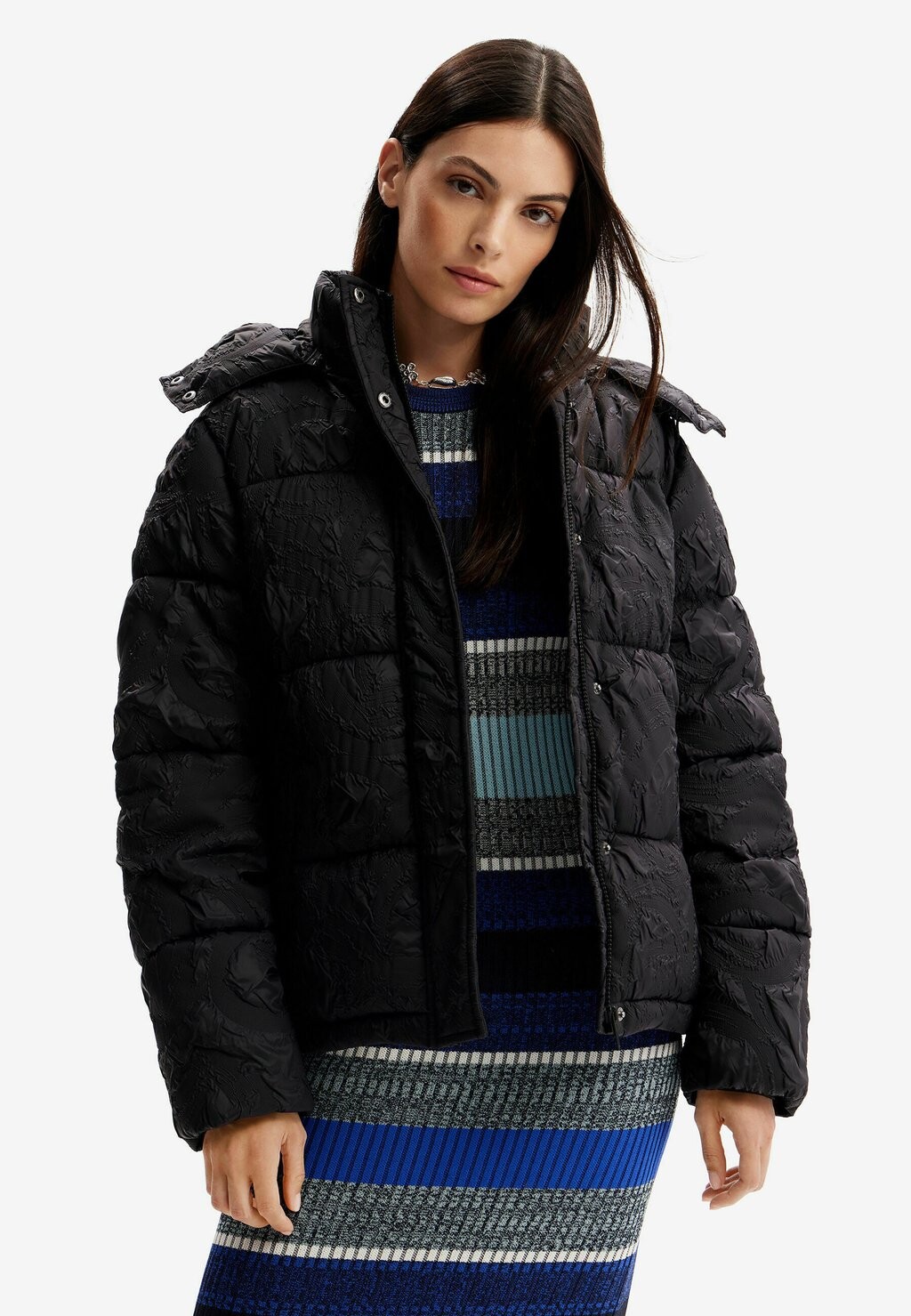 

Куртка Desigual TEXTURED QUILTED, черный