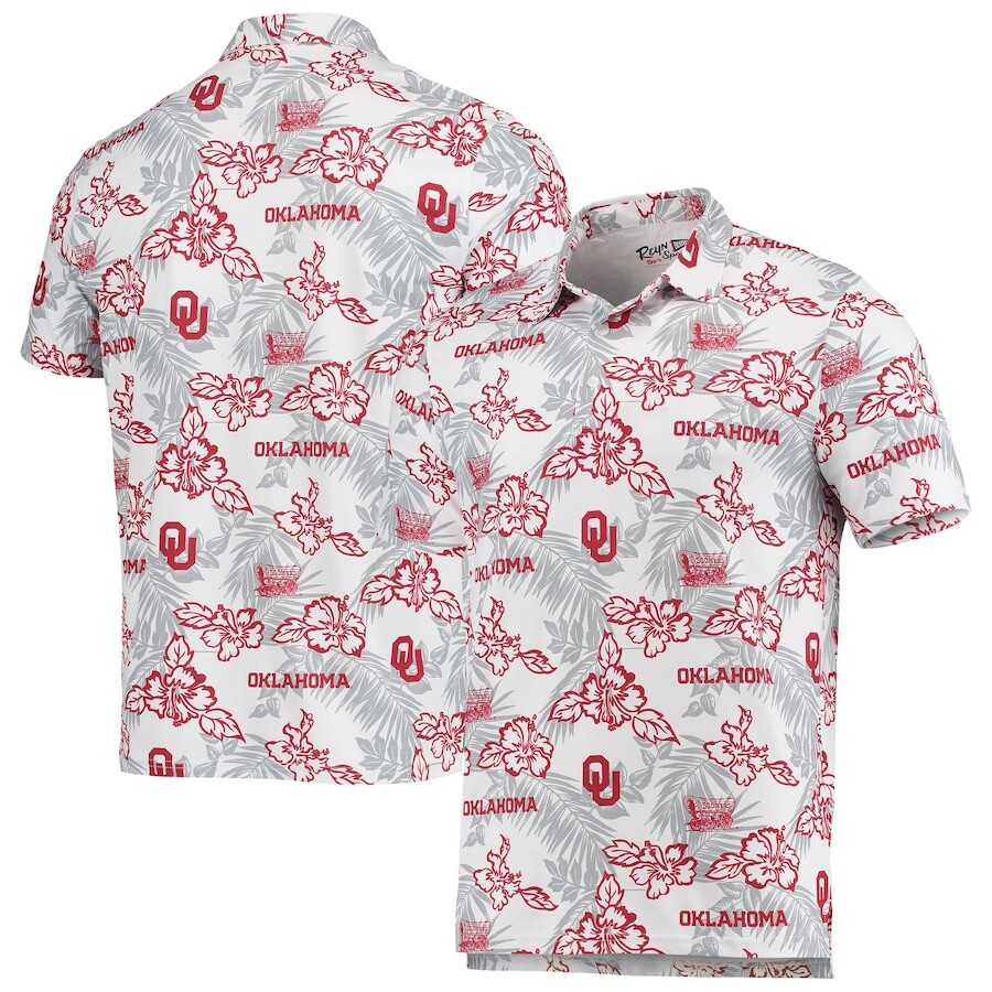 

Поло с коротким рукавом Reyn Spooner Oklahoma Sooners, белый