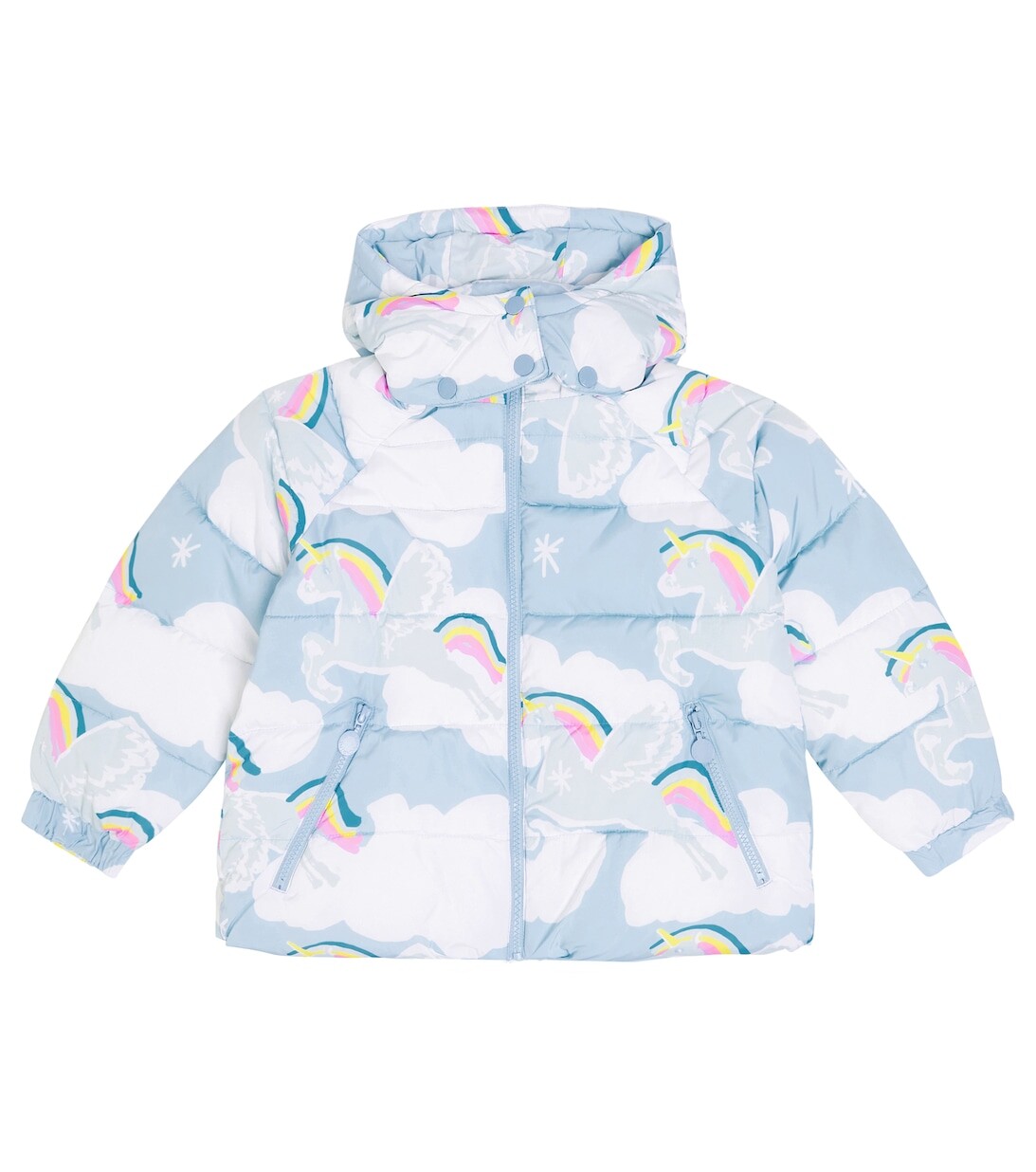 

Пуховик с принтом Stella McCartney Kids, разноцветный