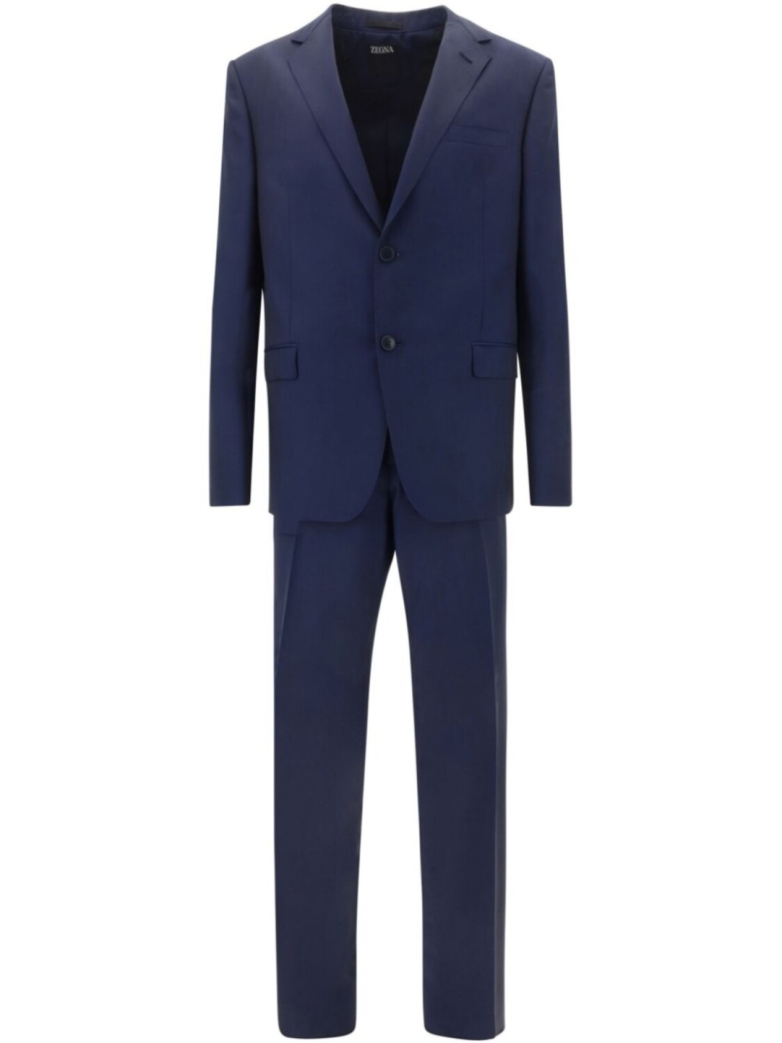 

Однобортный костюм Zegna, синий