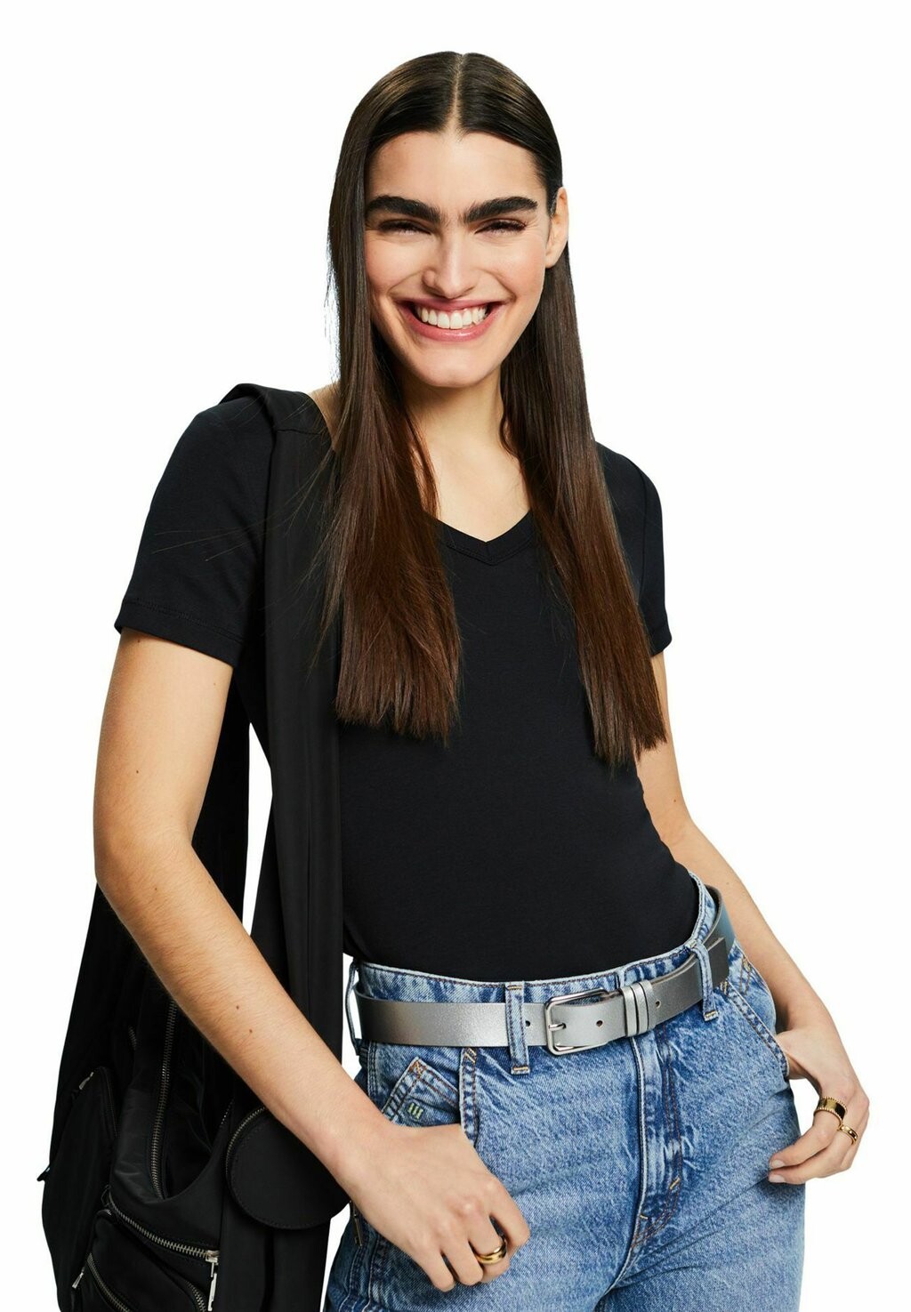 

Футболка базовая NOS V-NK Esprit, цвет black