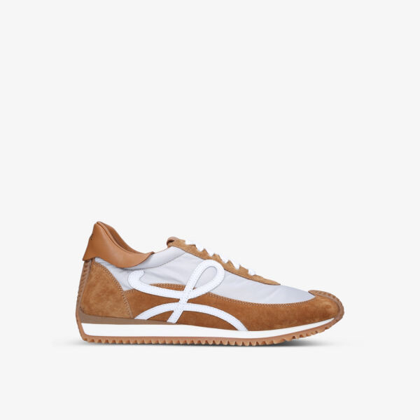 

Кроссовки Flow Runner из кожи и ракушек с монограммой Loewe, коричневый