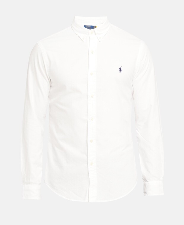 

Рубашка с длинными рукавами – облегающий крой Polo Ralph Lauren, белый