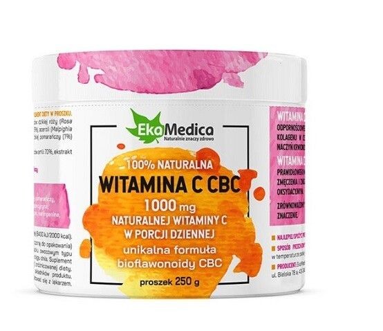 

Ekamedica Witamina C CBC Smak Pomarańczowy Proszek порошок витамина С, 250 g