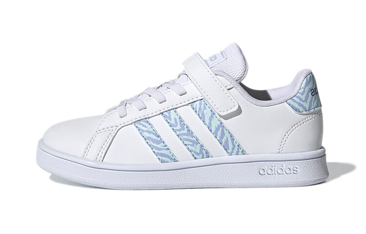 

GRAND COURT Детские кроссовки для скейтбординга PS Low-top Белый/синий/фиолетовый Adidas Neo