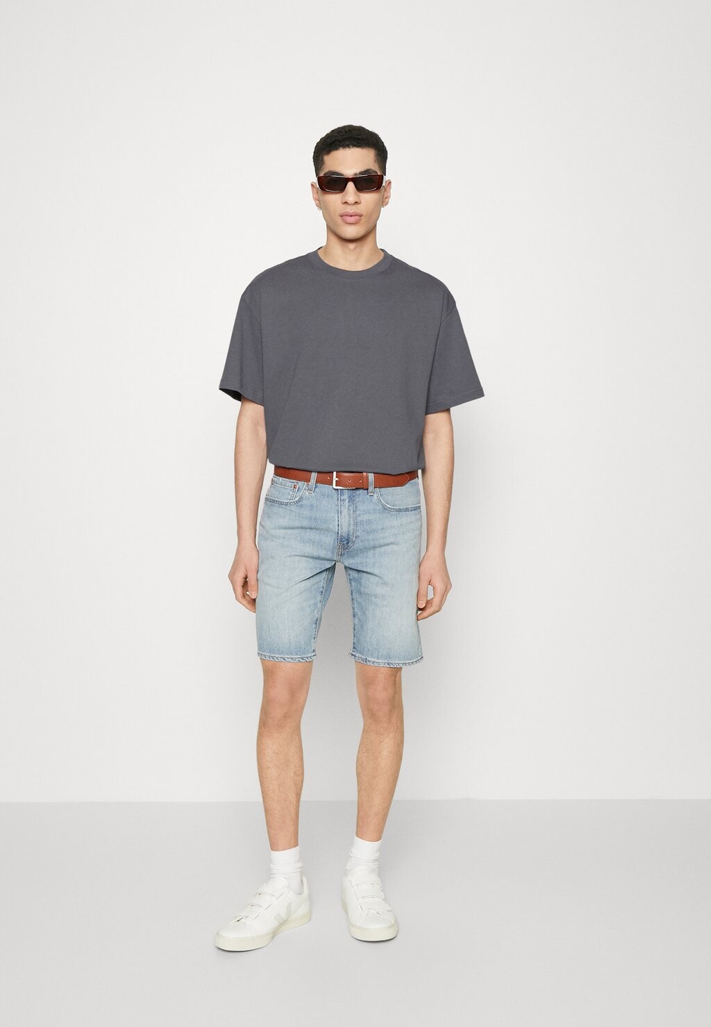 

Футболка базовая OVERSIZED 2-PACK Weekday, цвет blue/blue medium dusty