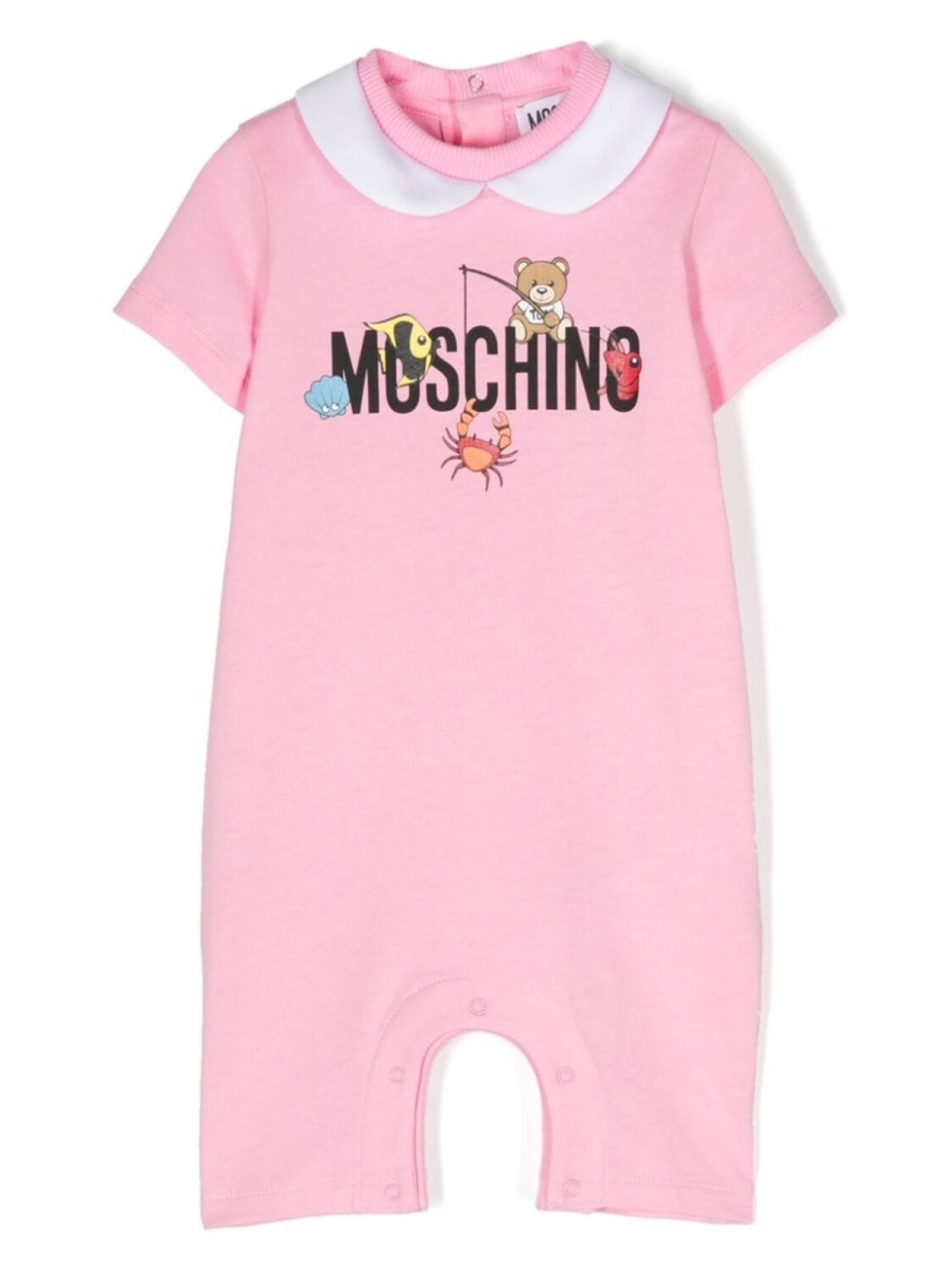 

Moschino Kids ромпер с логотипом, розовый