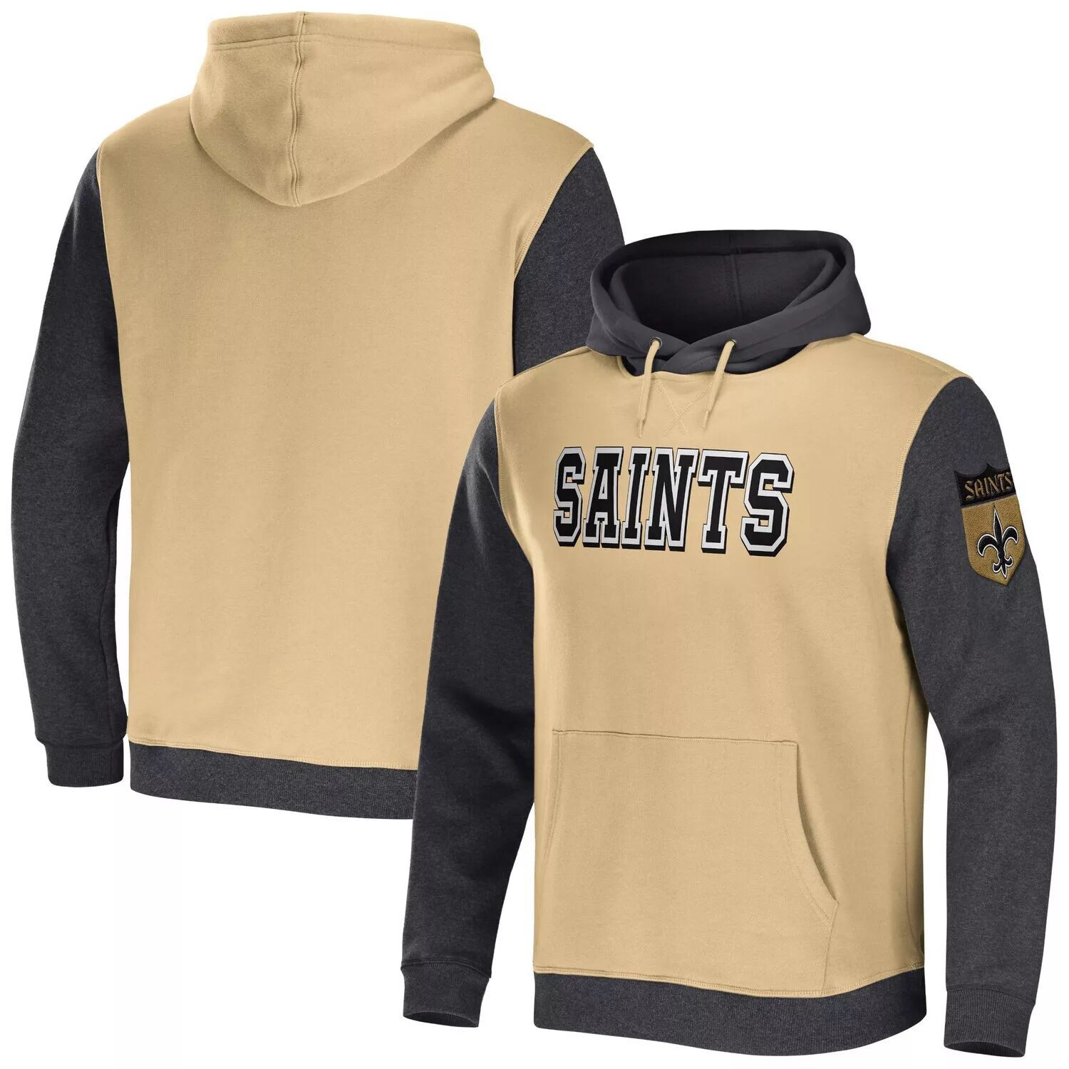 

Мужская коллекция NFL x Darius Rucker от Fanatics золото/серый пуловер с капюшоном New Orleans Saints с цветными блоками