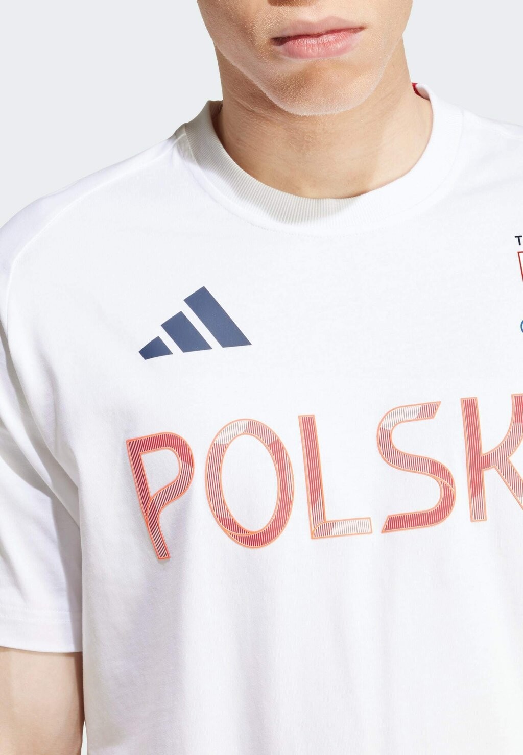 

Футболка с принтом POLAND Z.N.E adidas, белый