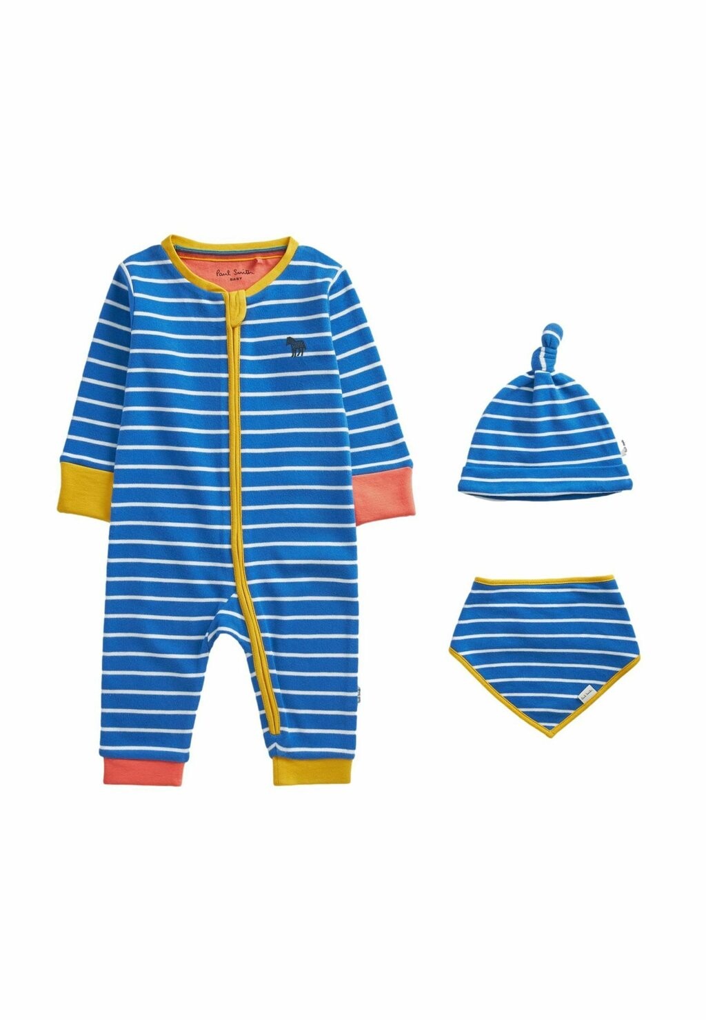 

Подарок на рождение UNISEX STRIPE ROMPER SET Paul Smith, цвет navy white