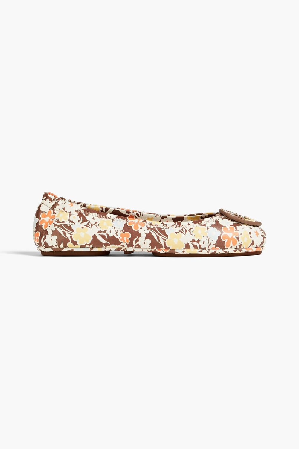 

Балетки Minnie Travel с цветочным принтом Tory Burch, коричневый