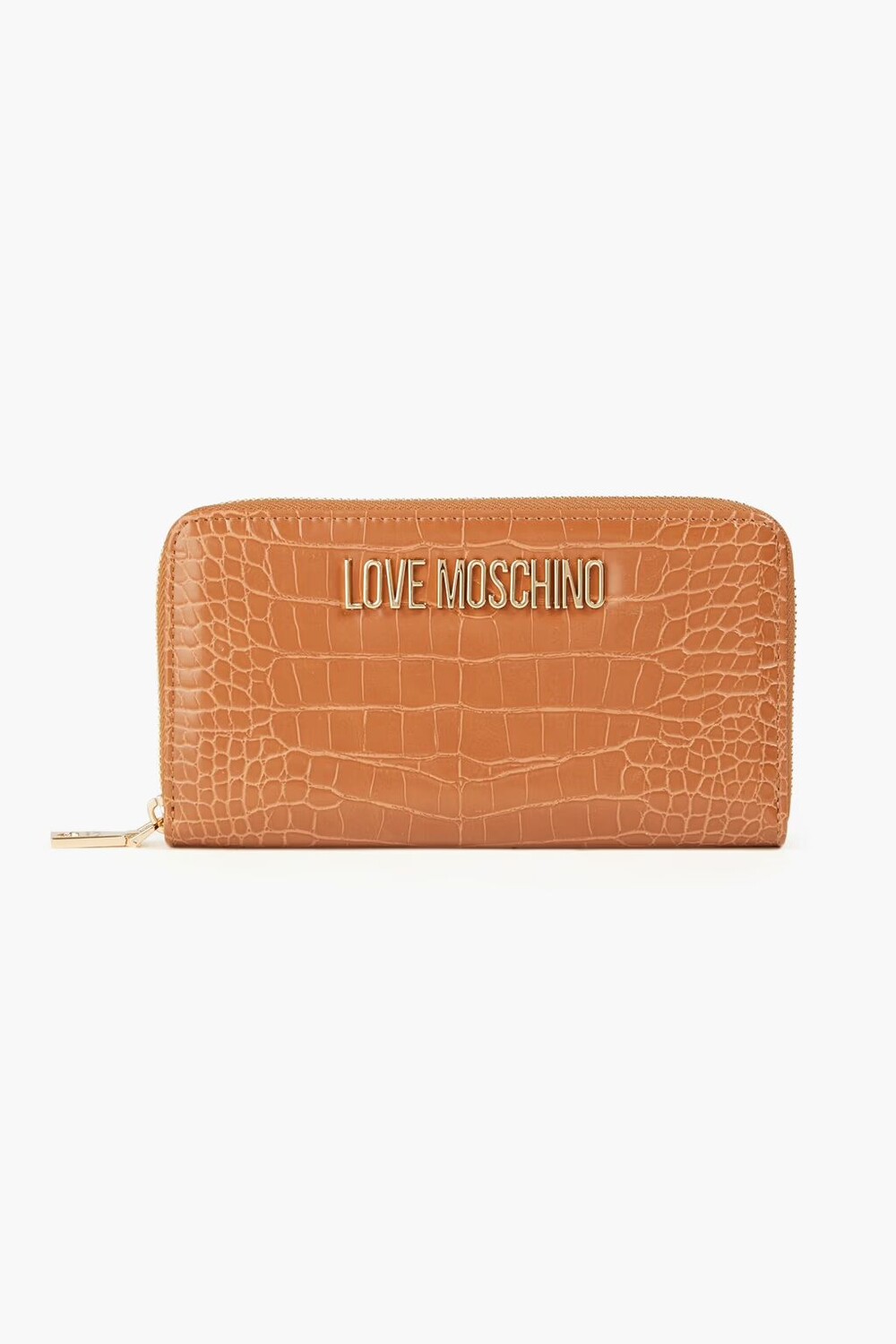 

Кошелек из искусственной кожи крокодила Love Moschino, коричневый